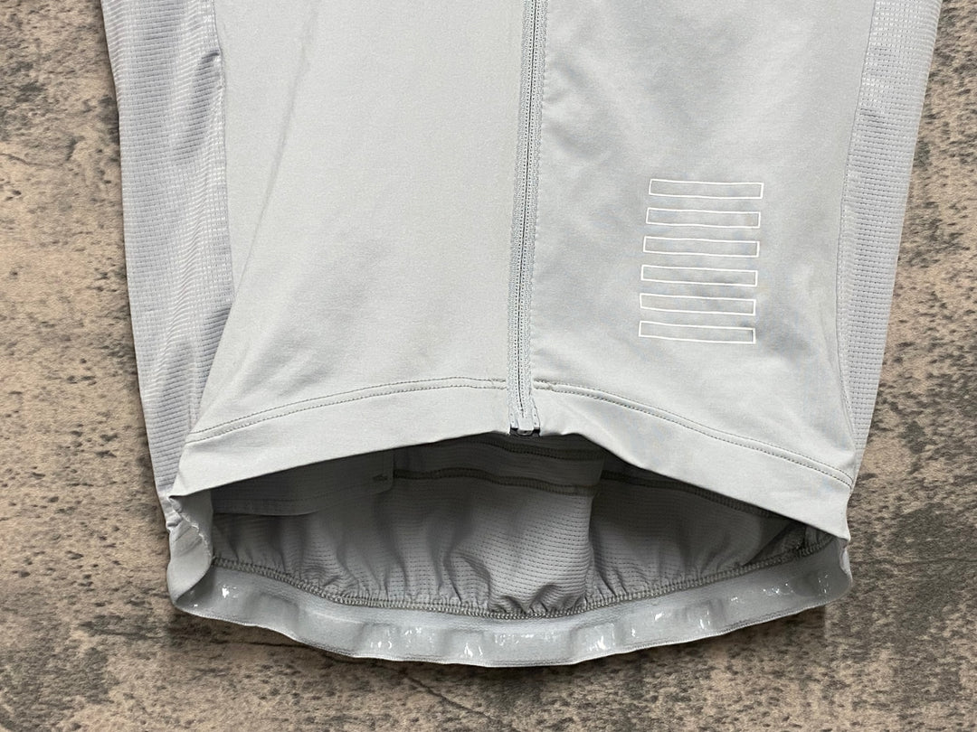 JX035 ラファ Rapha PRO TEAM TRAINING JERSEY 半袖 サイクルジャージ グレー XS 裾ゴム伸び