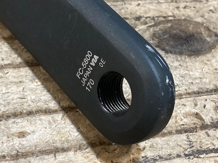 KF580 シマノ SHIMANO 105 FC-5800 クランクアーム 170mm ※クランクボルト欠品