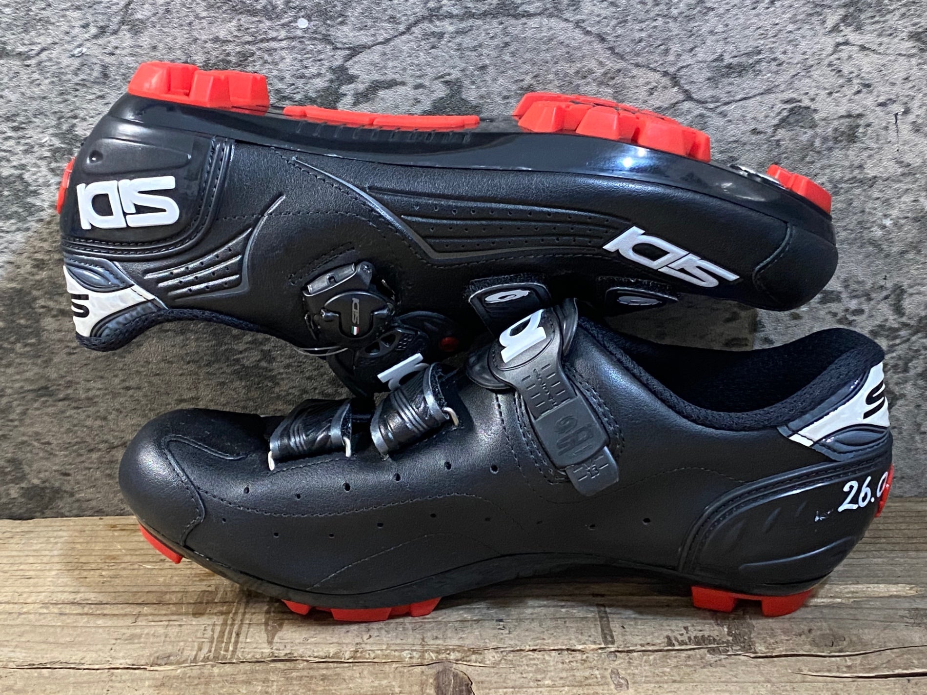 KG383 シディ SIDI TRACE MTB ビンディングシューズ 黒 SPD EU42 ※ペン