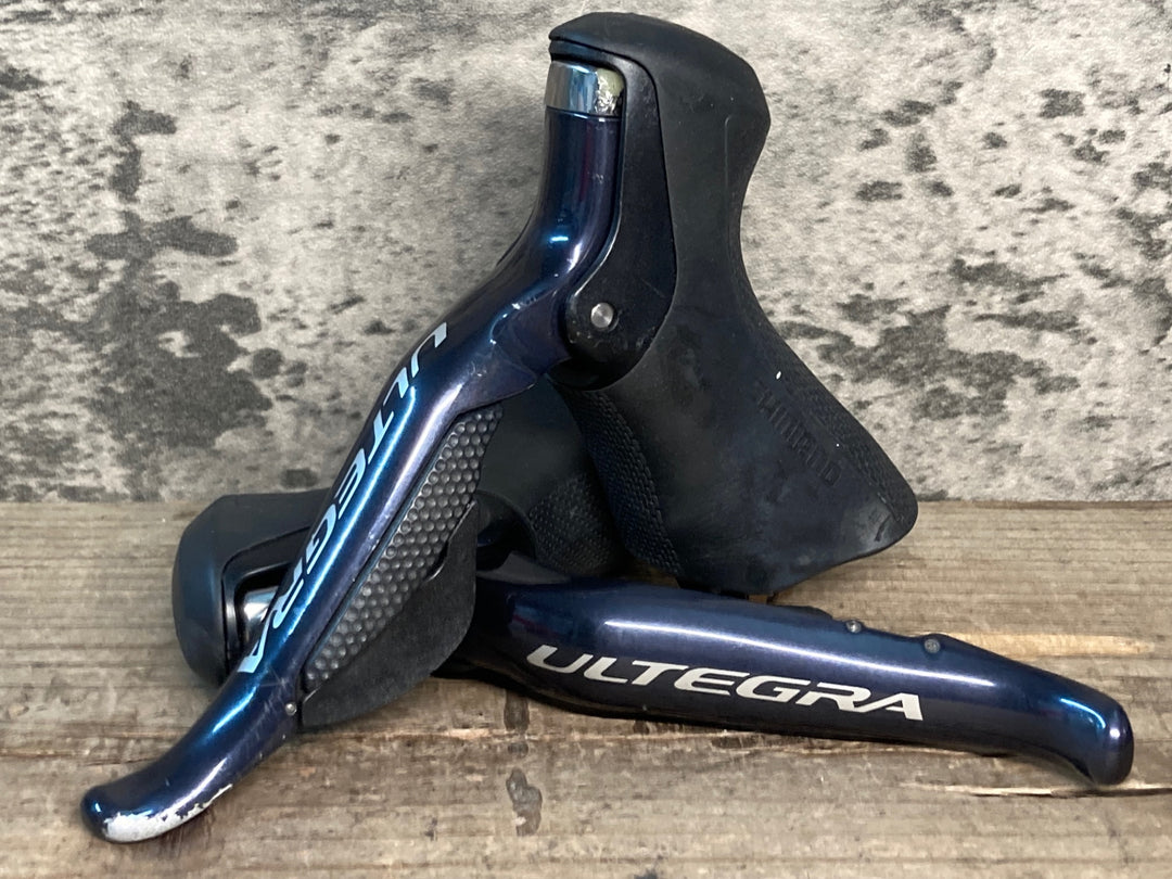 JK812 シマノ SHIMANO アルテグラ ULTEGRA ST-6870 STIレバー Di2 電動 動作確認済※ガリ傷, フード破れ