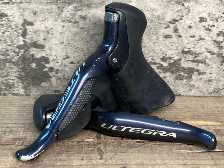 JK812 シマノ SHIMANO アルテグラ ULTEGRA ST-6870 STIレバー Di2 電動 動作確認済※ガリ傷, フード破れ