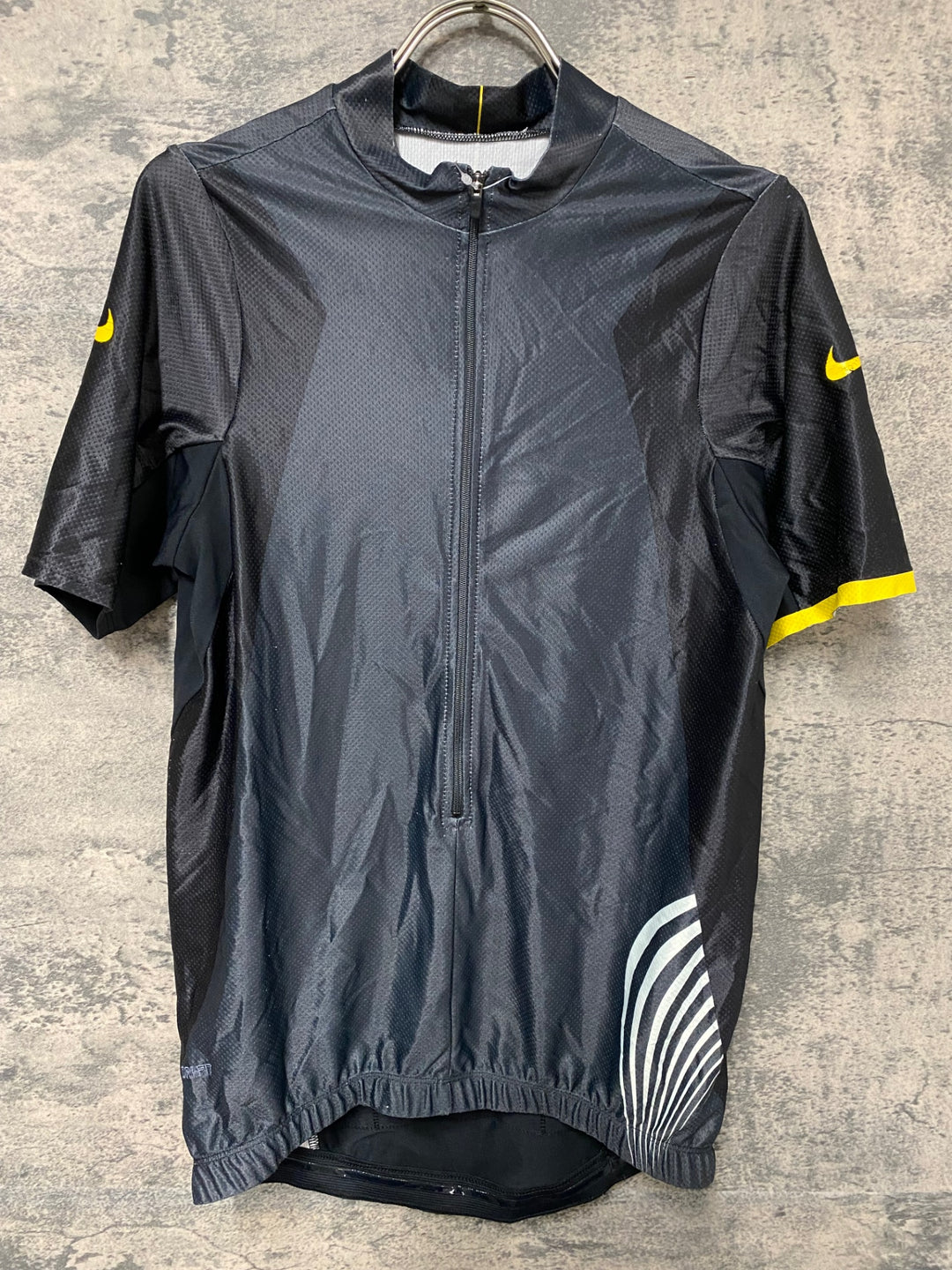 JV217 ナイキ Nike 半袖 サイクルジャージ 黒 S