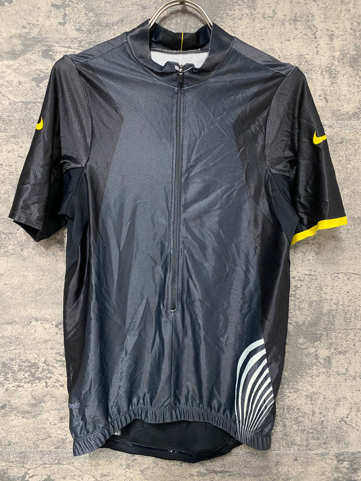 JV217 ナイキ Nike 半袖 サイクルジャージ 黒 S