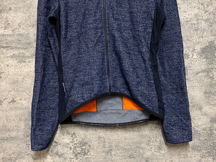 JP712 カフェドシクリステ Cafe du Cycliste マーガレット MARGUERITE MEN 長袖 サイクルジャージ 黒 XS 裏起毛
