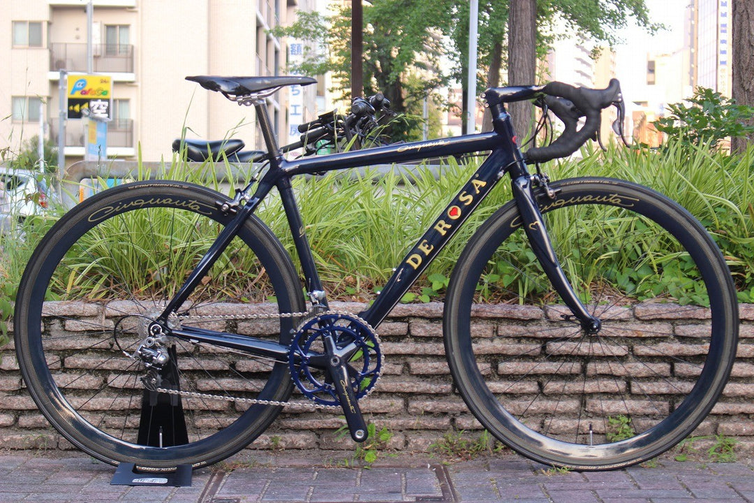 50周年モデル デローザ DE ROSA チンクワンタ CINQUANTA 2004 カンパニョーロ レコード 10S カーボン ロードバイク 【名古屋店】