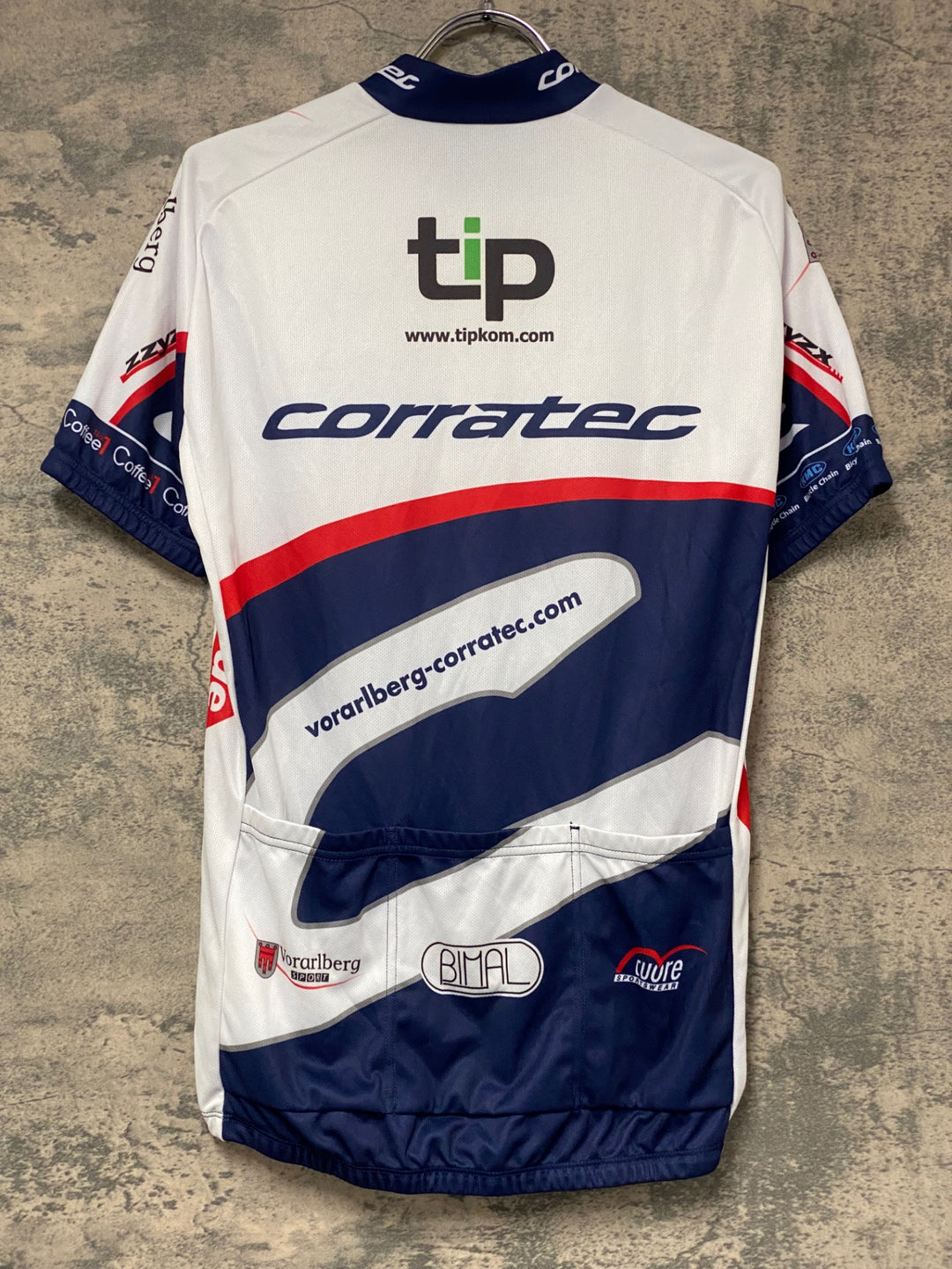 KJ081 CUORE 半袖 サイクルジャージ corratec 半袖 サイクルジャージ 白 M