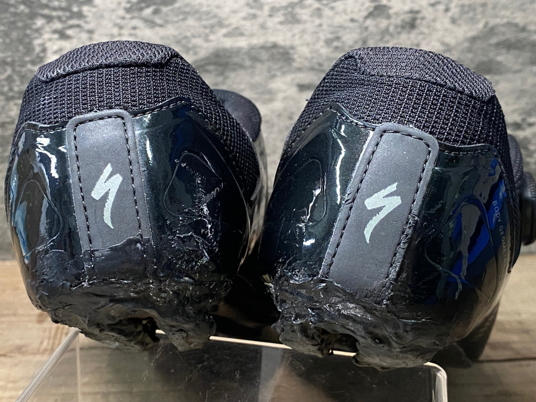 IX611 スペシャライズド SPECIALIZED エキスパート EXPERT RD ビンディングシューズ EU42.5 黒 3穴 シューグー補修跡