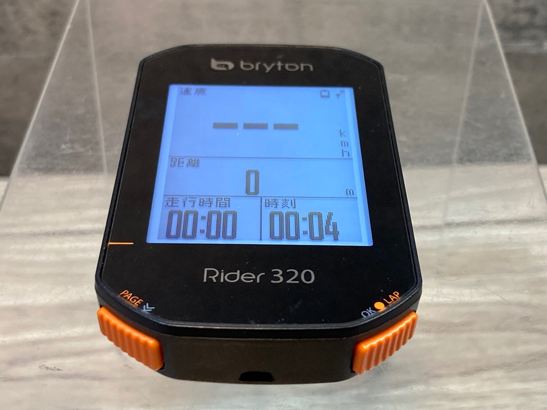 JU829 ブライトン bryton Rider 320 サイクルコンピューター 本体のみ 起動確認済み