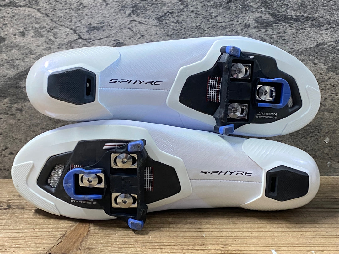 KE875 シマノ SHIMANO S-PHYRE SH-RC903M ビンディングシューズ EU43 3穴 白