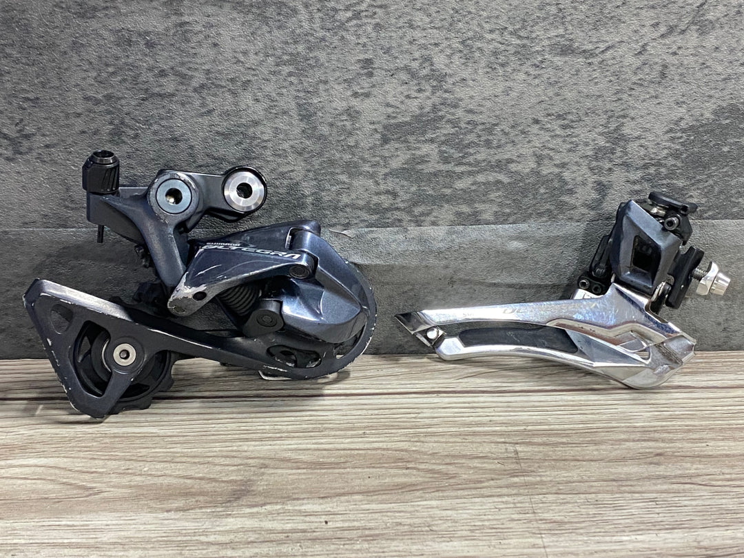 KB583 シマノ SHIMANO アルテグラ ULTEGRA FD-R8000/RD-R8000 前後ディレイラーセット 直付 SS ※ガリ傷あり