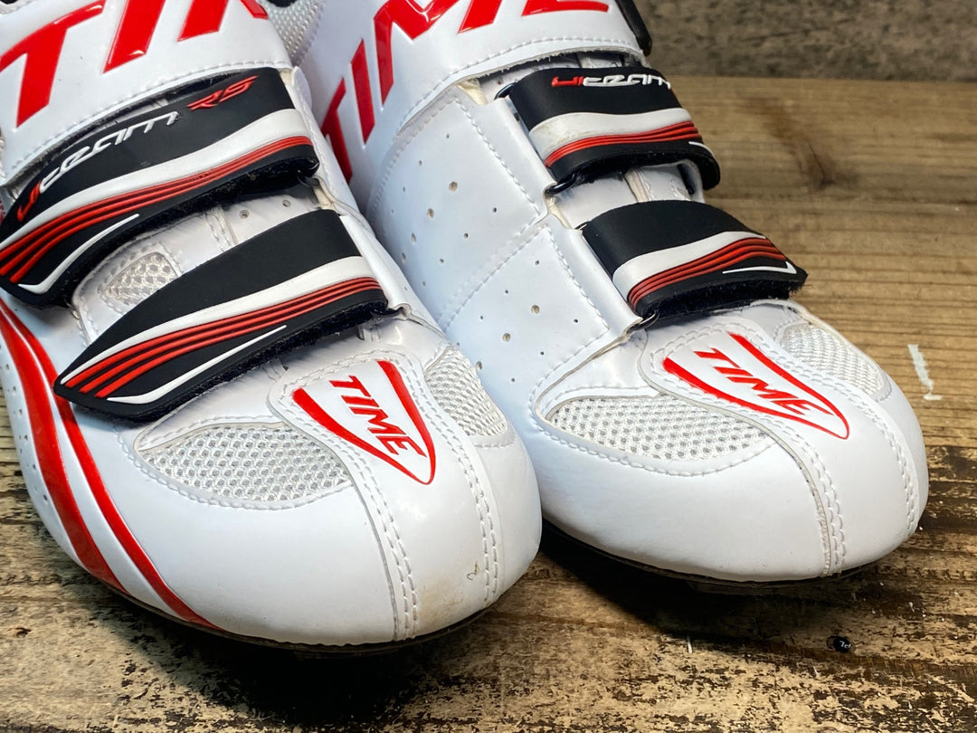 JR516 タイム TIME ULTEAM RS CARBON ビンディングシューズ 白 EU41.5