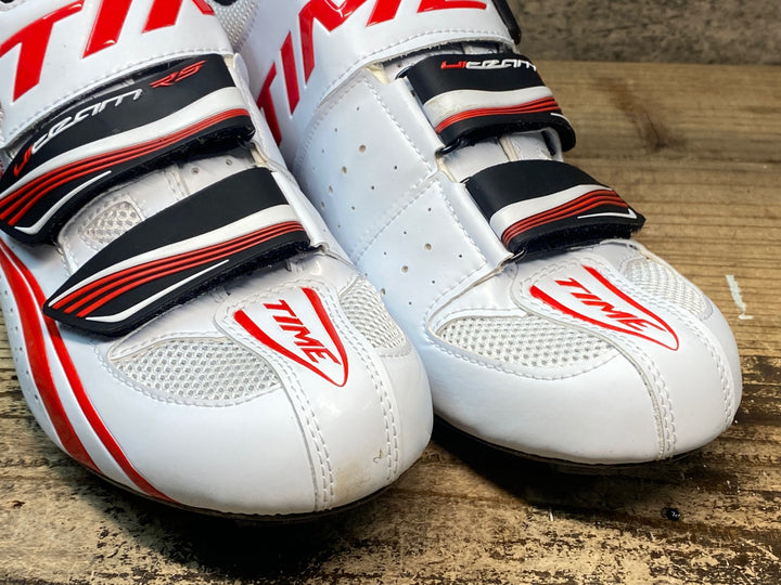 JR516 タイム TIME ULTEAM RS CARBON ビンディングシューズ 白 EU41.5