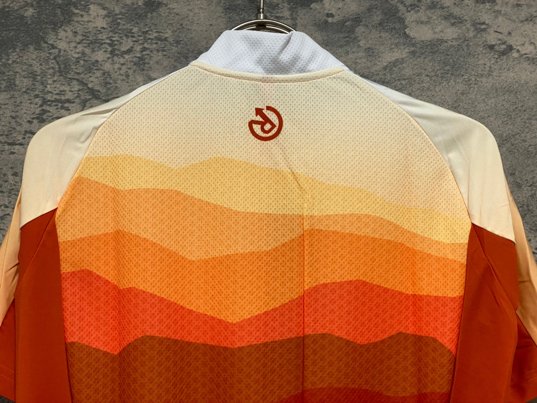 JV966 レリック reric Echo Standerd Jersey 半袖 サイクルジャージ S 白オレンジ