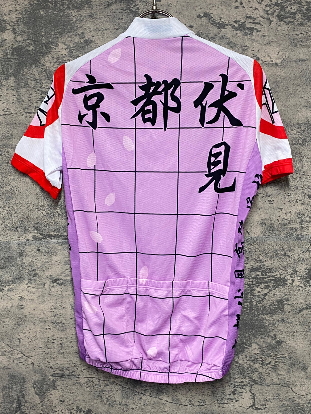 KA475 ウェイブワン WAVE ONE 半袖 サイクルジャージ 白 紫 M 弱虫ペダル 京都伏見