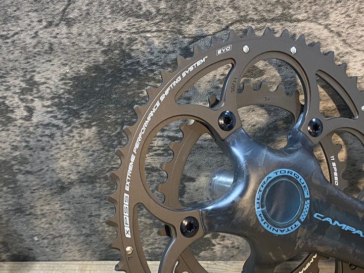 JR757 カンパニョーロ CAMPAGNOLO 80th CT TI Crankset クランクセット 172.5 34-50 FC13I80240C