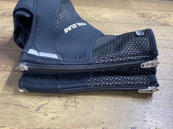 KA757 パールイズミ PEARL iZUMi シューズカバー 黒 L 裏起毛 WINDBREAK TITANIUM