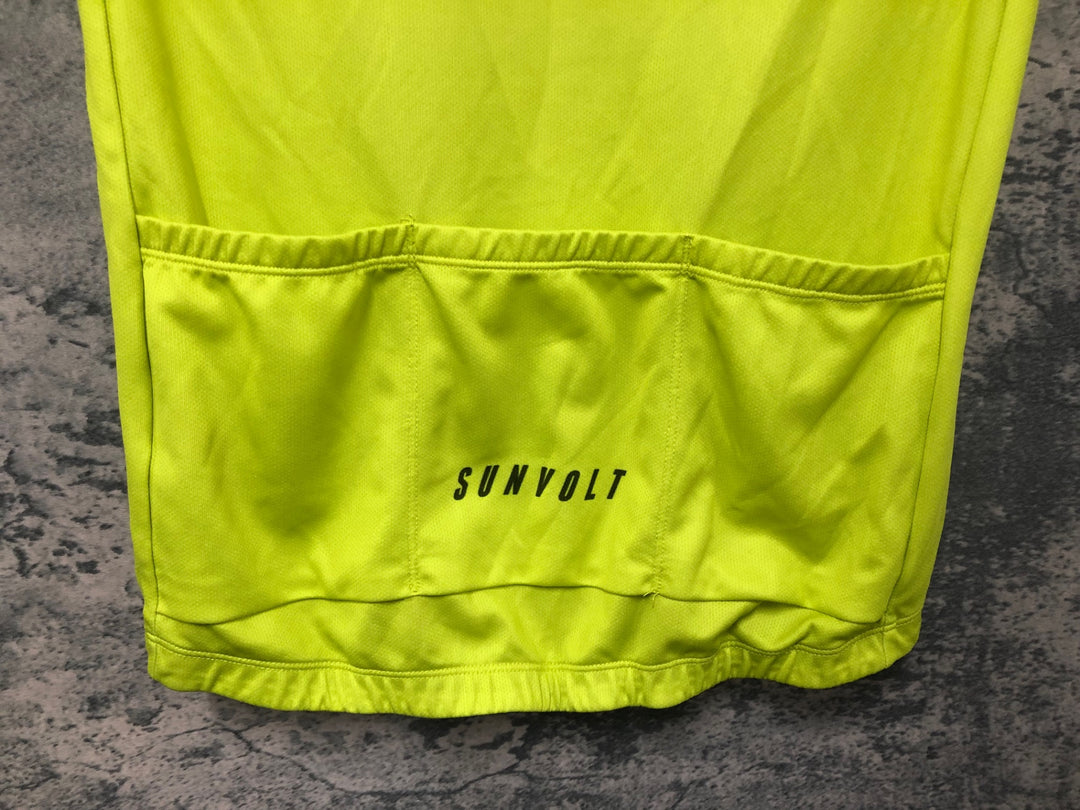 JH428 サンボルト SUNVOLT サイクルジャージ 半袖 黄色 M