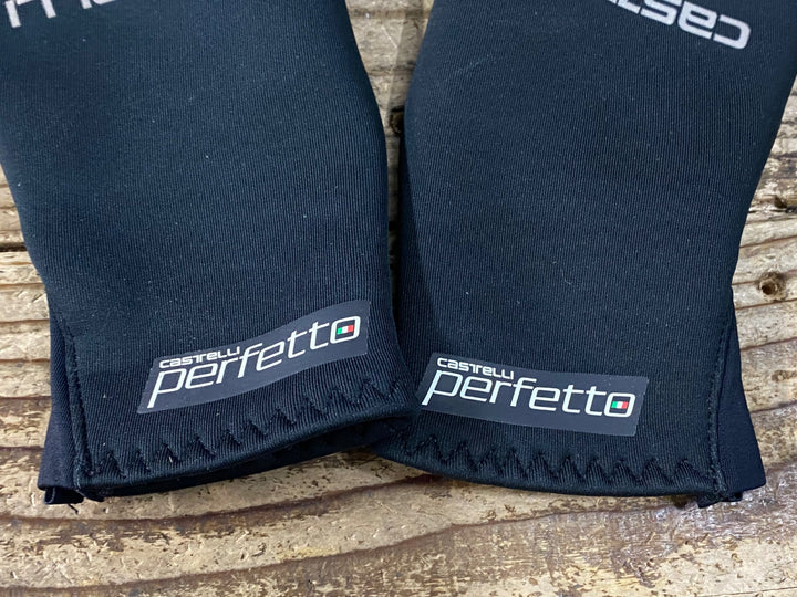 JV788 カステリ CASTELLI Perfetto 長指ウィンターグローブ 黒 ROSSOCORSA GORE WINDSTOPPER S 裏起毛