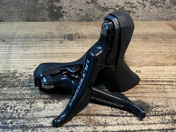 JL062 シマノ SHIMANO アルテグラ ULTEGRA ST-R8020 STIレバー ※クランプ部品欠品、固定部分にクラックありジャンク