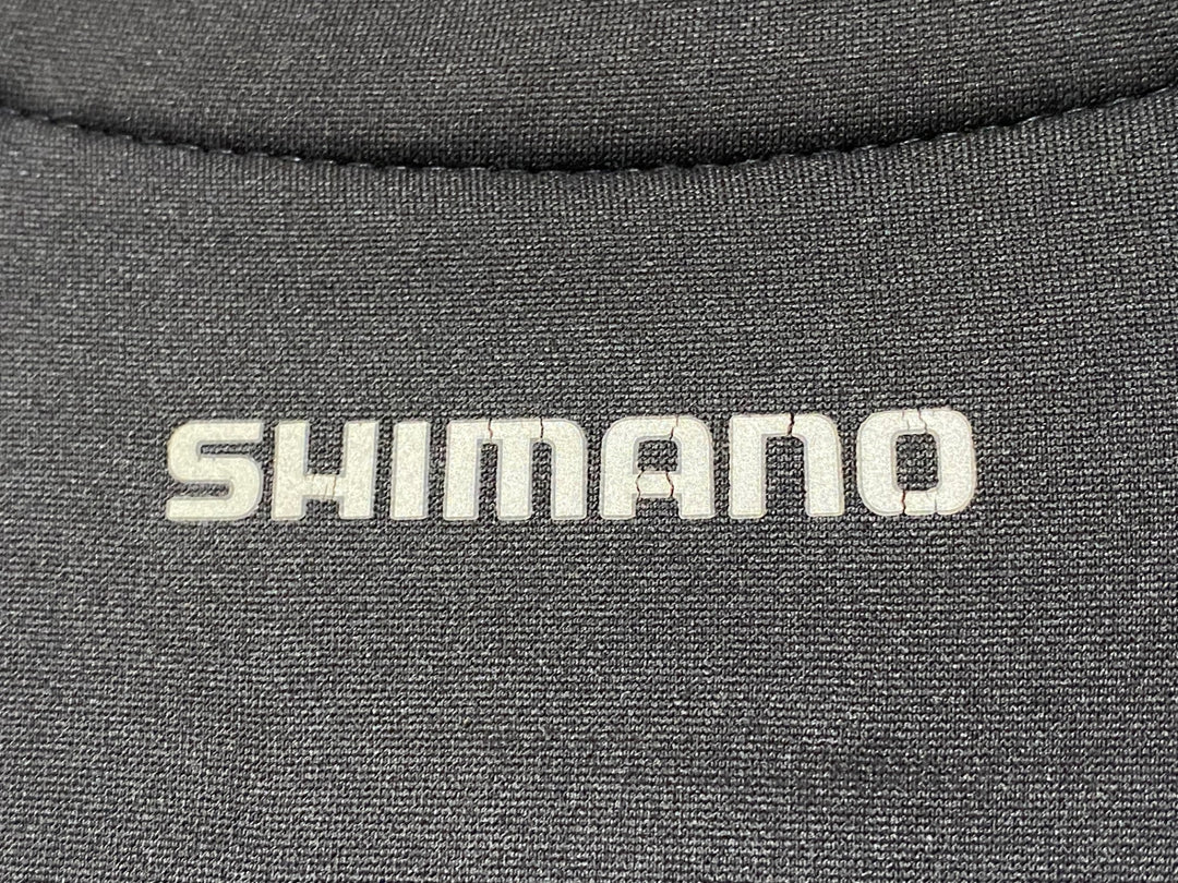 KC224 シマノ SHIMANO 長袖 サイクルジャケット 裏起毛 XL 白赤 ※汚れ