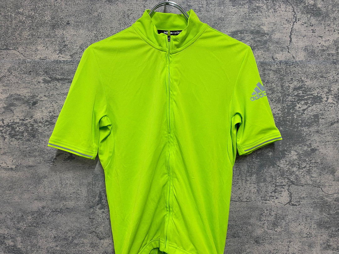 JI924 アディダス adidas 半袖 サイクルジャージ 緑 M climachill