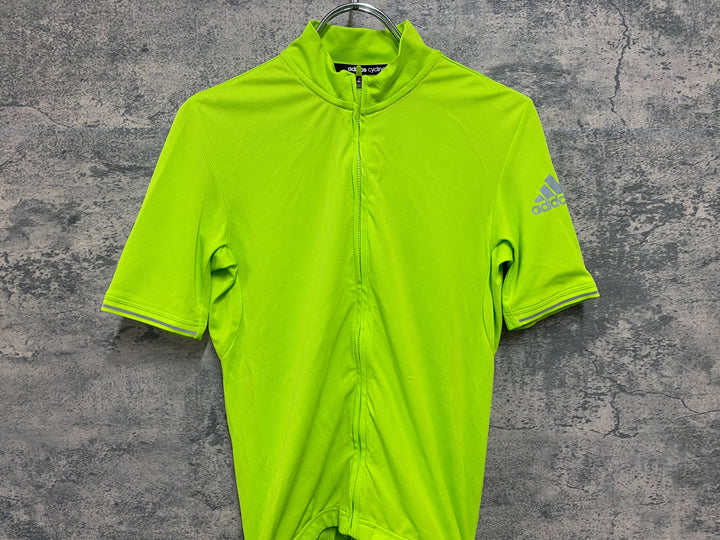 JI924 アディダス adidas 半袖 サイクルジャージ 緑 M climachill