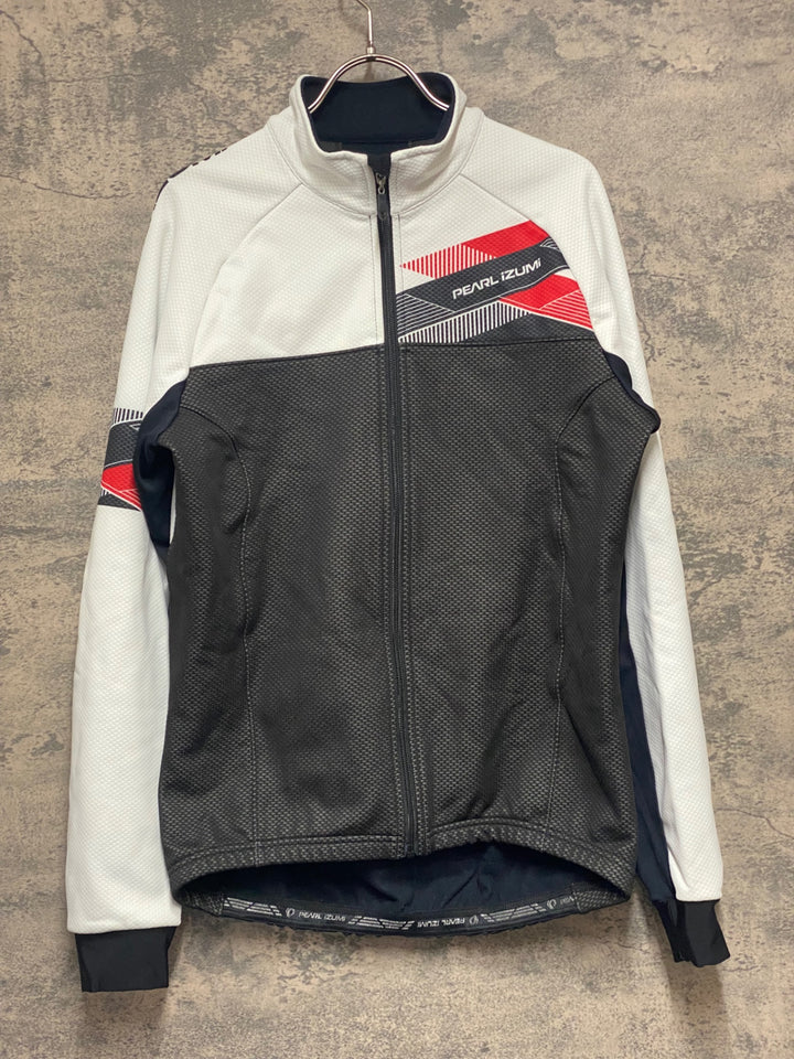 KC229 パールイズミ PEARL iZUMi 長袖サイクルジャケット 白 L 裏起毛