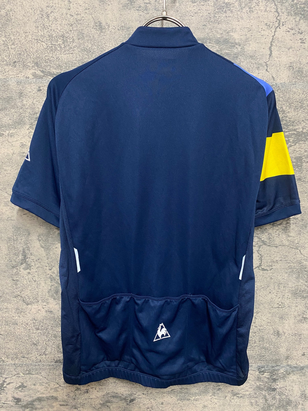 KG698 ルコックスポルティフ le coq sportif 半袖 サイクルジャージ 紺 M