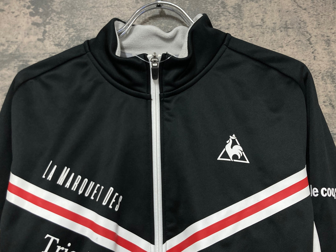 KG462 ルコックスポルティフ le coq sportif 長袖 サイクルジャケット 黒 L 裏起毛