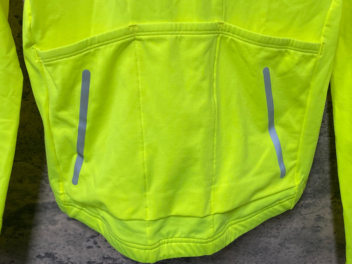 KG926 ボントレガー BONTRAGER Velocis Thermal Long Sleeve Jersey 長袖 サイクルジャージ ネオンイエロー S ※汚れ
