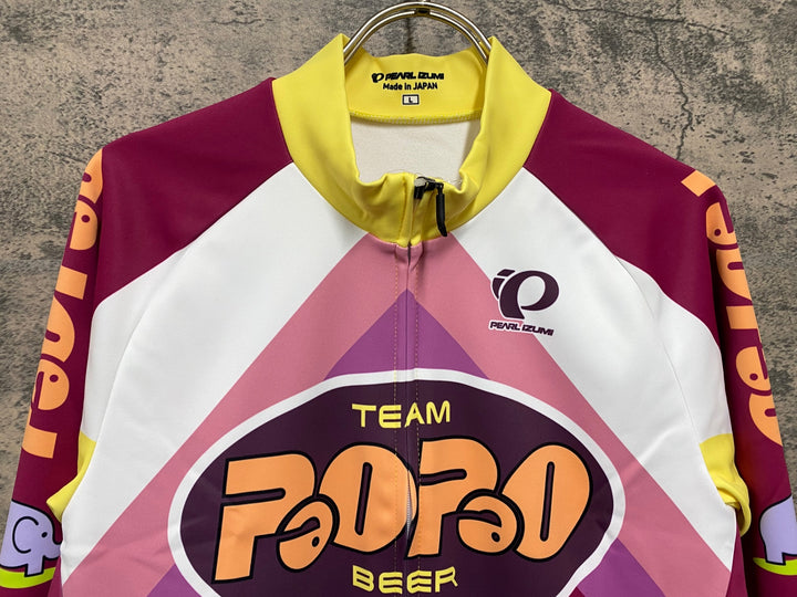 JY874 パールイズミ PEARL iZUMi 長袖 サイクルジャージ 総柄 L パオパオ