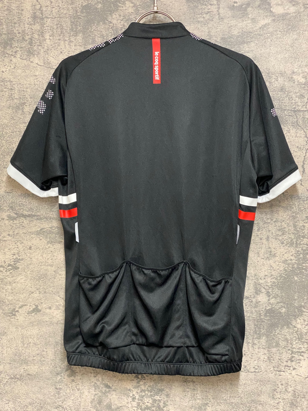 JP149 ルコックスポルティフ le coq sportif 半袖 サイクルジャージ 黒 M