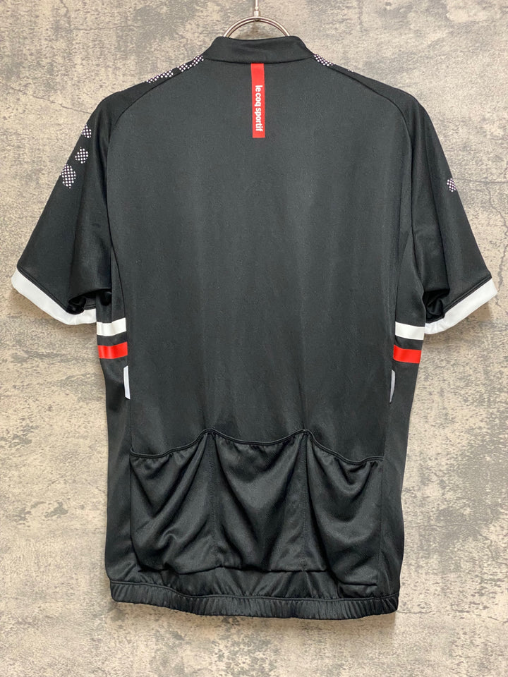 JP149 ルコックスポルティフ le coq sportif 半袖 サイクルジャージ 黒 M