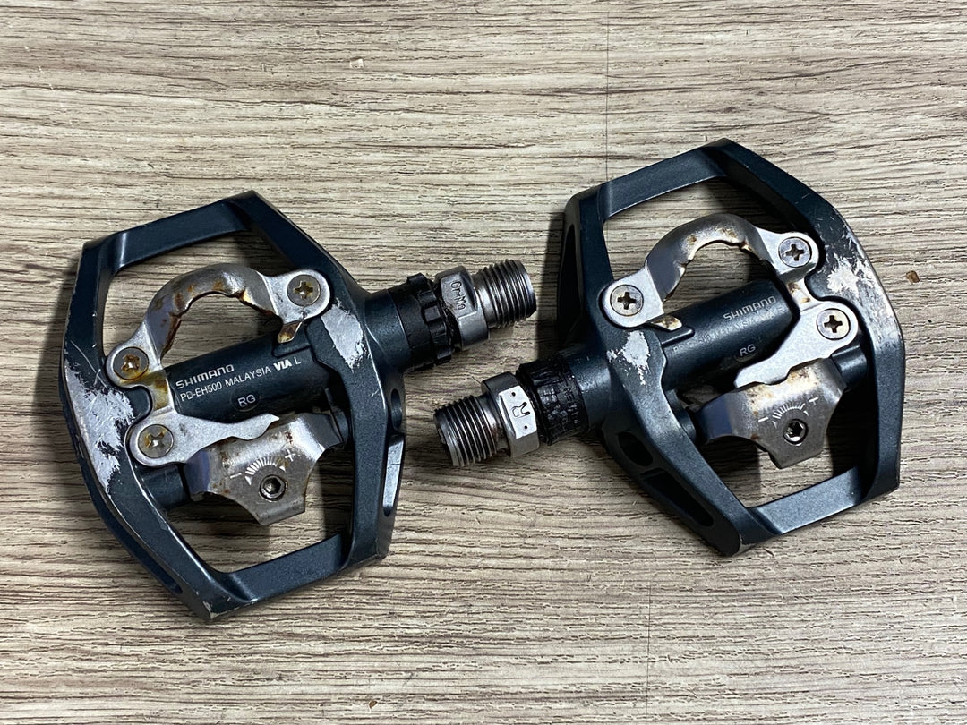KE283 シマノ SHIMANO PD-EH500 ビンディングペダル 片面フラット SPD