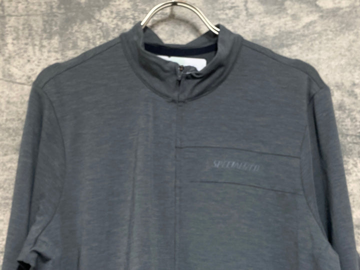 JV690 スペシャライズド SPECIALIZED RBX MERINO JERSEY SS 半袖 サイクルジャージ グレー M