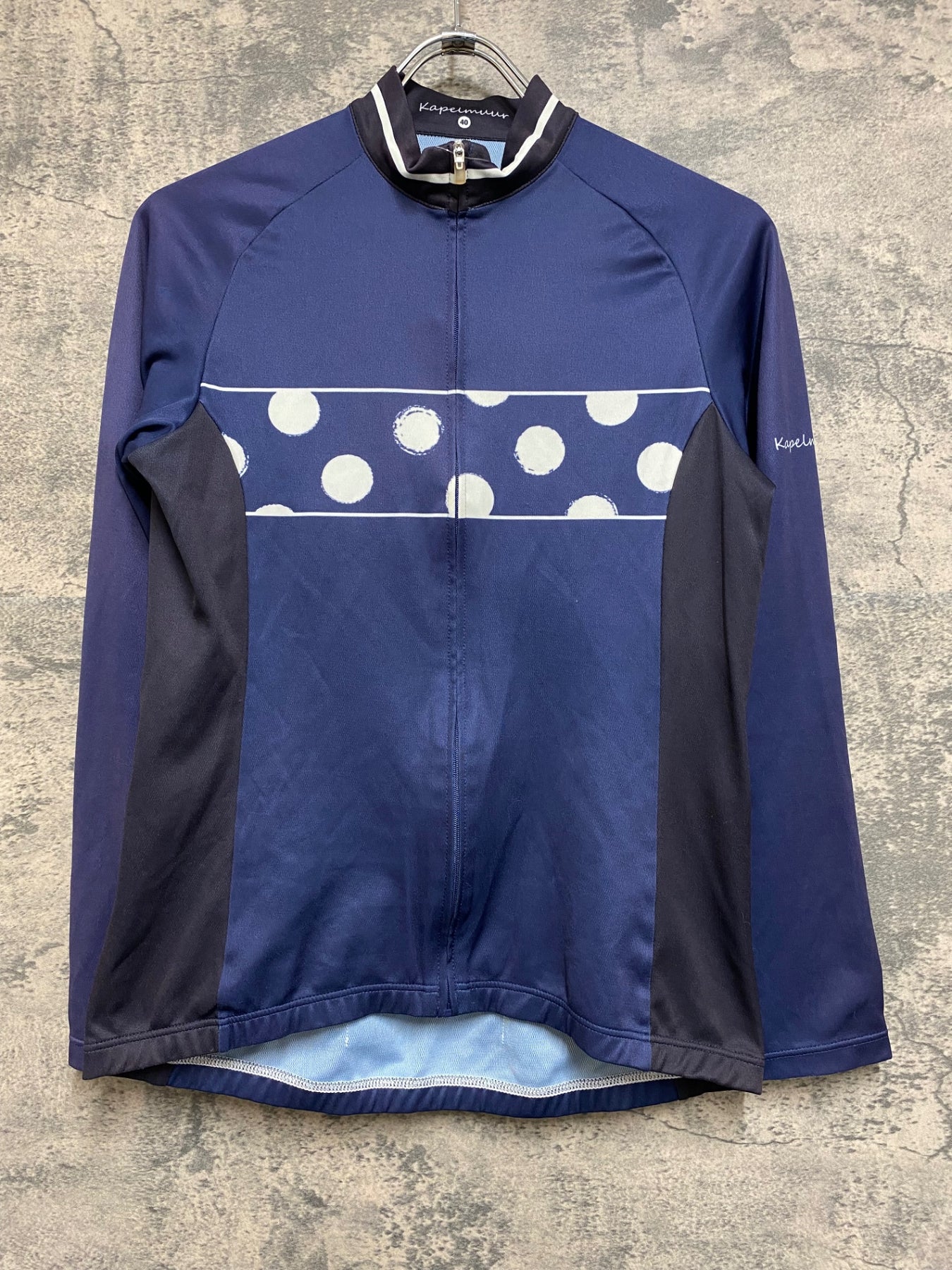 JM185 カペルミュール KAPELMUUR 長袖 サイクルジャージ 紺 黒