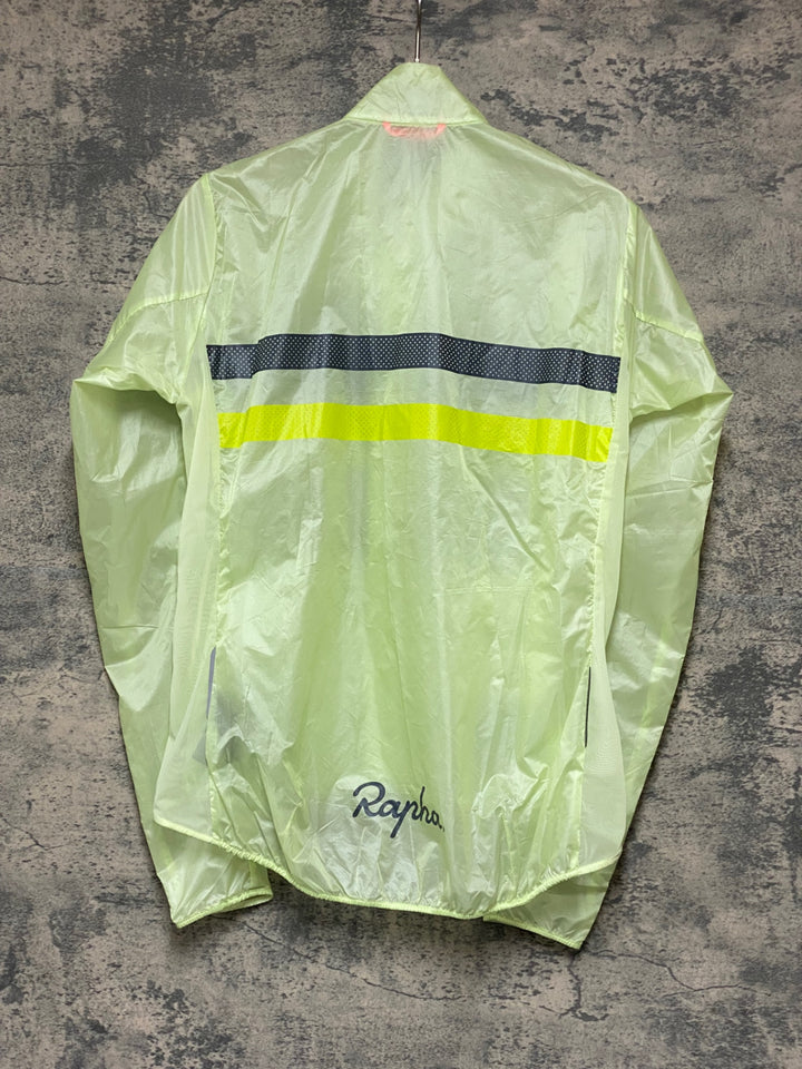 KG835 ラファ Rapha WOMEN’S BREVET WIND JACKET 長袖 ウインドブレイカー 黄緑 S レディース