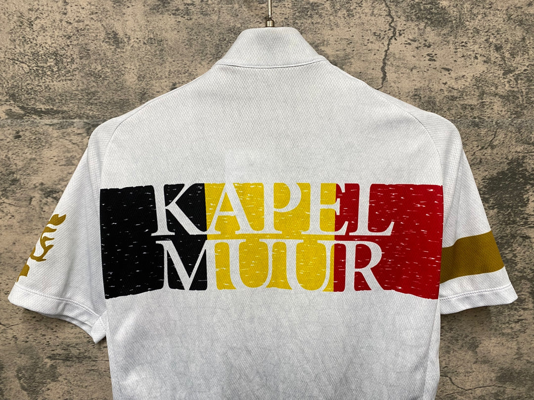 KA197 カペルミュール KAPELMUUR 半袖 サイクルジャージ 白 グレー M