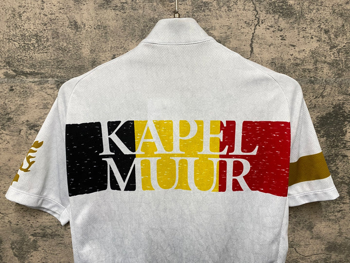 KA197 カペルミュール KAPELMUUR 半袖 サイクルジャージ 白 グレー M