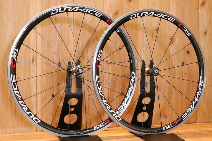 シマノ SHIMANO デュラエース DURA-ACE WH-7900 C35 CL アルミ/カーボン クリンチャー ホイールセット シマノ 10S ナローリム 15C 【芦屋店】