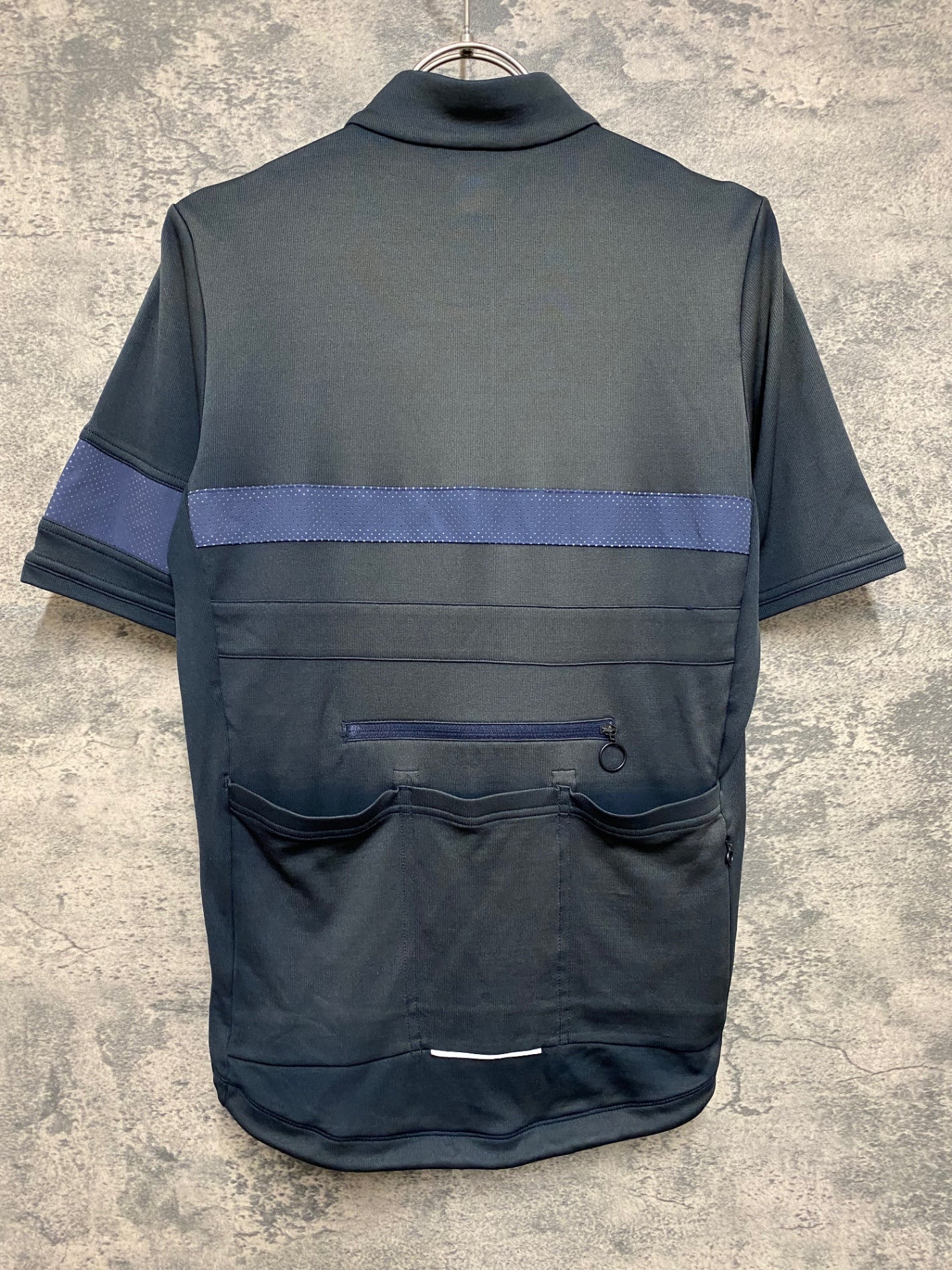 JT080 ラファ Rapha BREVET JERSEY 半袖サイクルジャージ 紺 S 日焼け