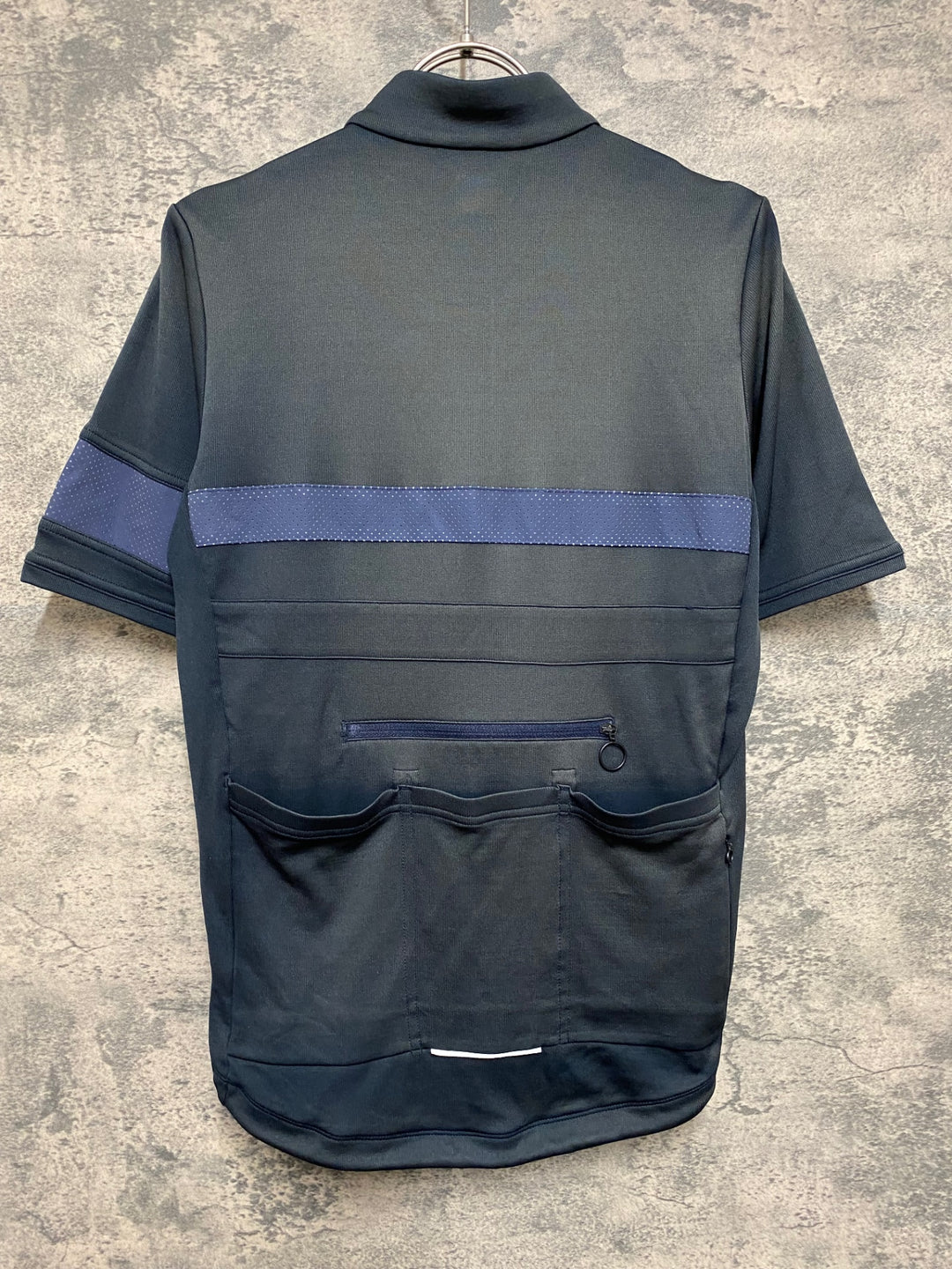 JT080 ラファ Rapha BREVET JERSEY 半袖サイクルジャージ 紺 S 日焼け
