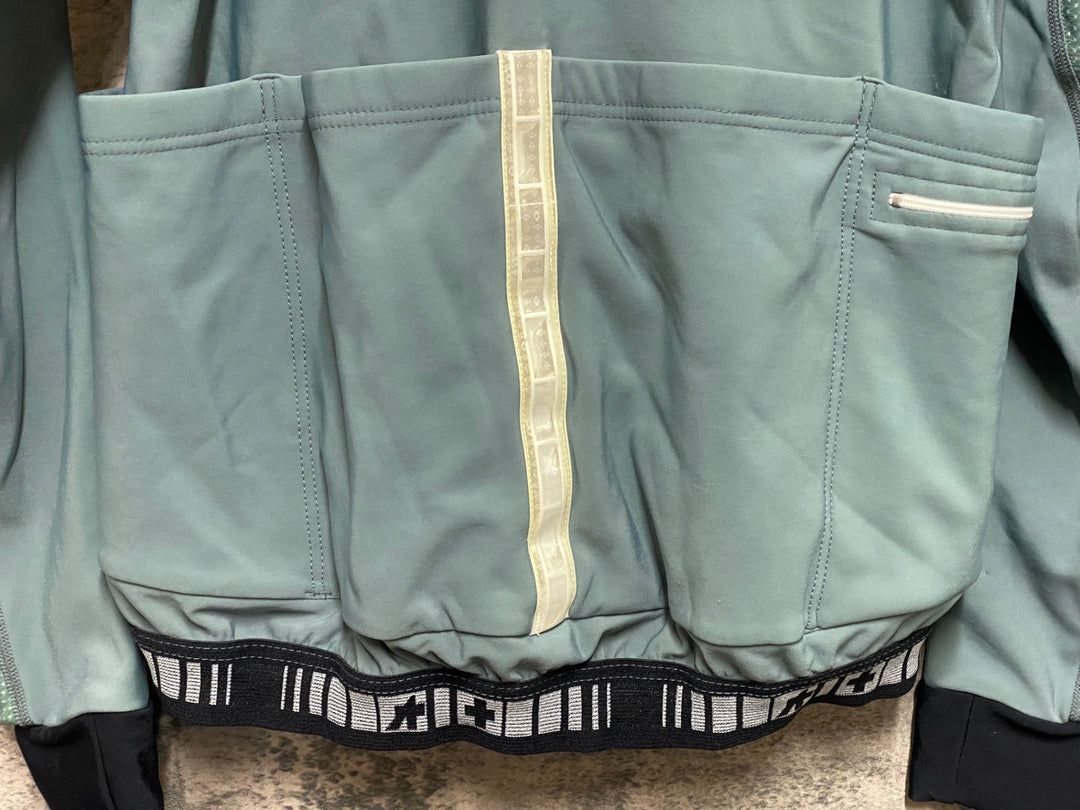 JQ135 アソス assos 長袖サイクルジャケット 緑 M 裏起毛