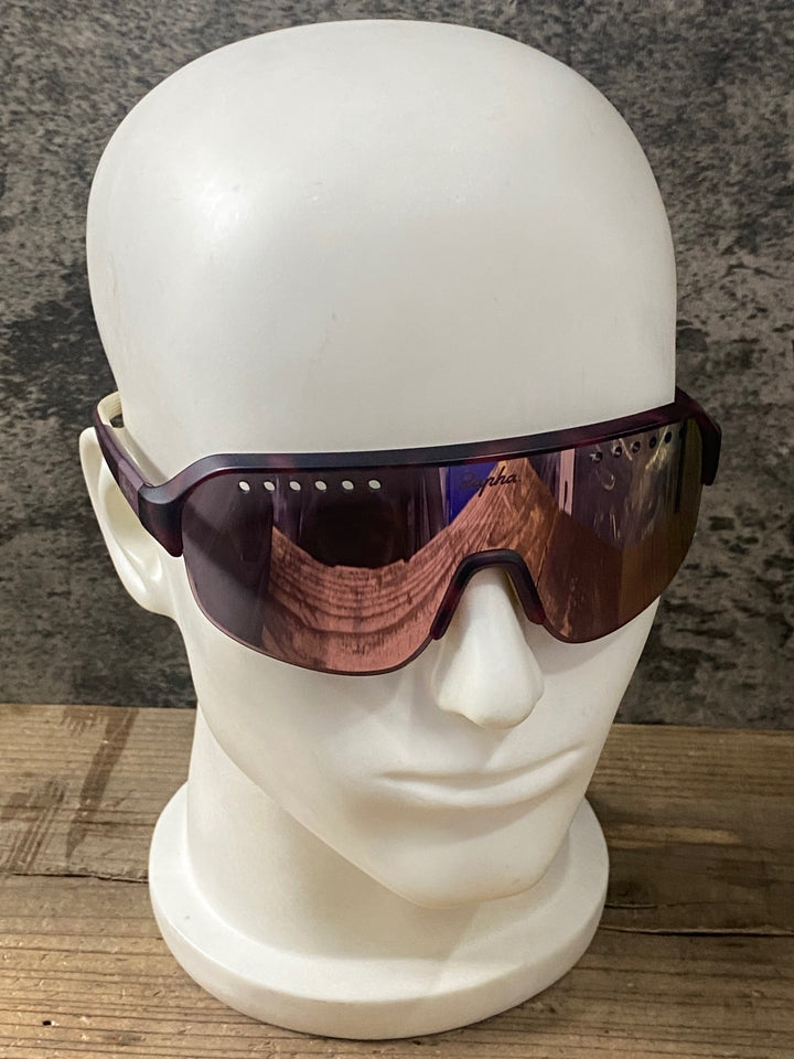 KG236 ラファ Rapha EXPLORE GLASSES サングラス アイウェア バーガンディ レンズ付属 ※レンズ傷