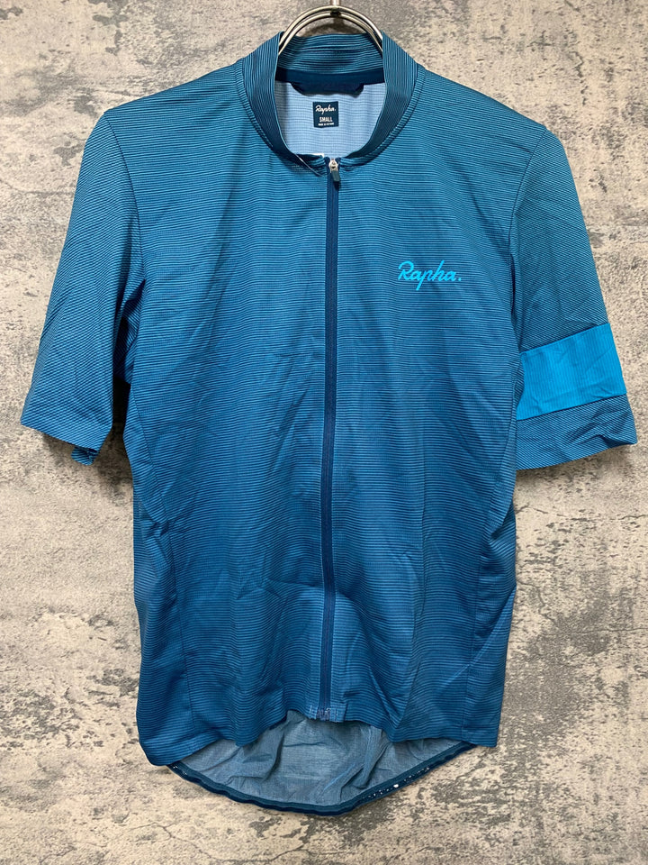 JV243 ラファ Rapha SHORT SLEEVE TRICOLOUR JERSEY 半袖 サイクルジャージ グリーン S