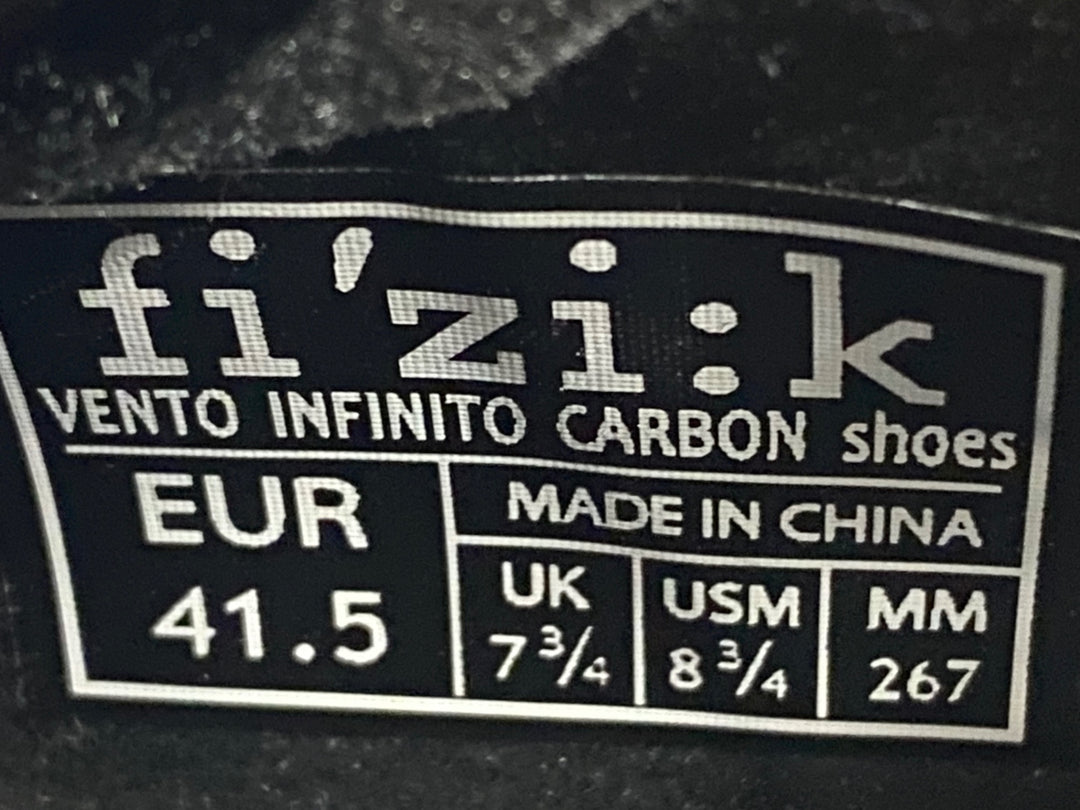 KI040 フィジーク fizik VENTO INFINITO CARBON ビンディングシューズ 3穴 白 EU41 1/2