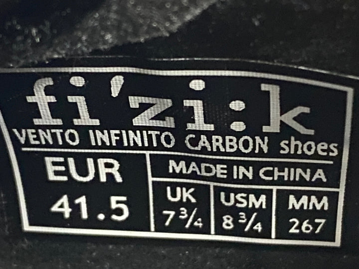 KI040 フィジーク fizik VENTO INFINITO CARBON ビンディングシューズ 3穴 白 EU41 1/2