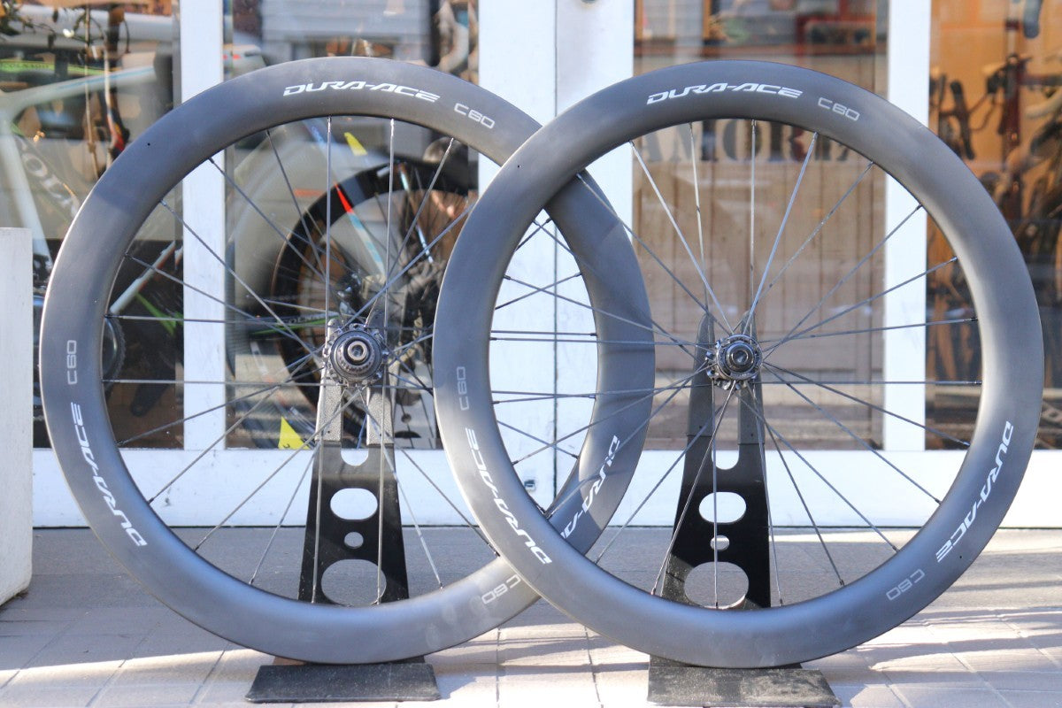 【美品】シマノ WH-R9270-C60-HR-TL ホイールセット DURA-ACE WH-R9270-C60-HR-TL チューブレス センターロックディスク