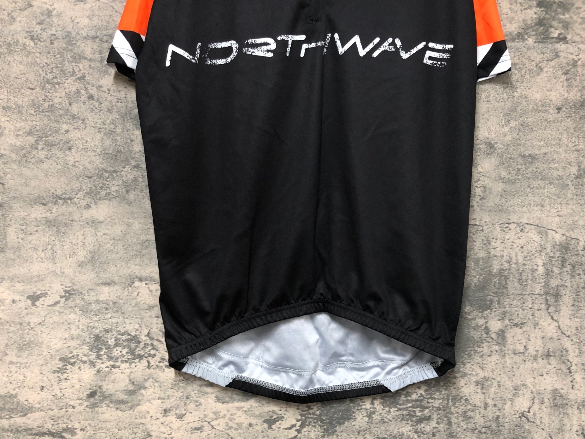 JW261 ノースウェーブ NORTHWAVE 半袖 サイクルジャージ 黒 オレンジ