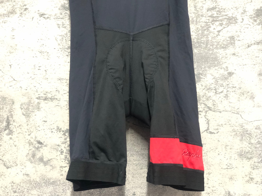 KL259 ラファ Rapha LIGHTWEIGHT BIB SHORTS ビブショーツ 黒 赤 L